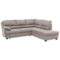 Ecksofa Mit Schlaffunktion Nebolo Schlammfarben - Beige/Schwarz, Design, Textil (245/225cm) - Livetastic