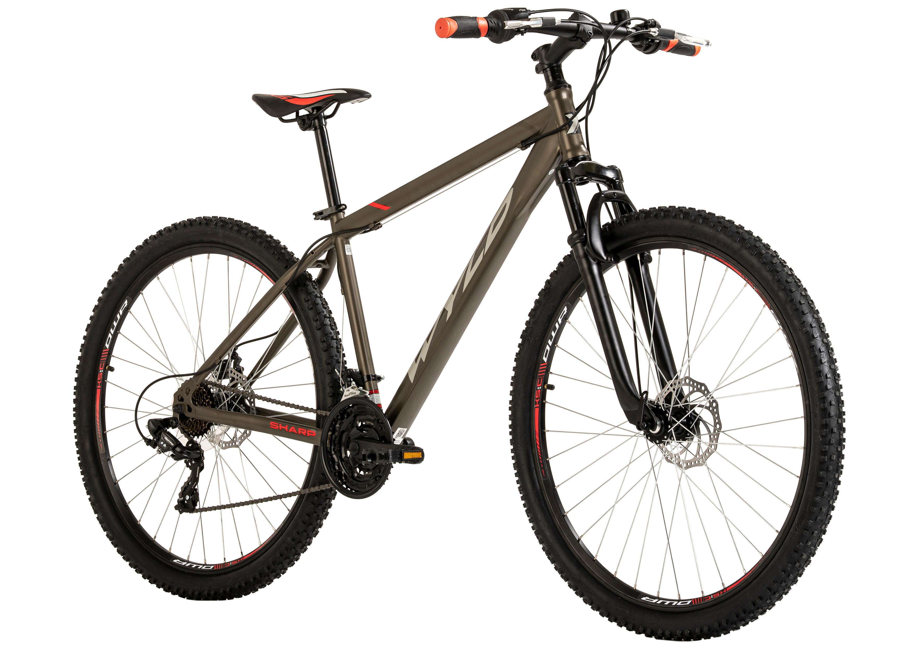 Mountainbike 421m - Grau, KONVENTIONELL, Metall (25/140/60cm)