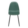 Zamatová Stolička Lio Zelená - zelená, Moderný, kov/drevo (43/86/55cm) - Bessagi Home