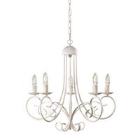 Kronleuchter 4885/5 - Weiß, KONVENTIONELL, Metall (60/110cm)