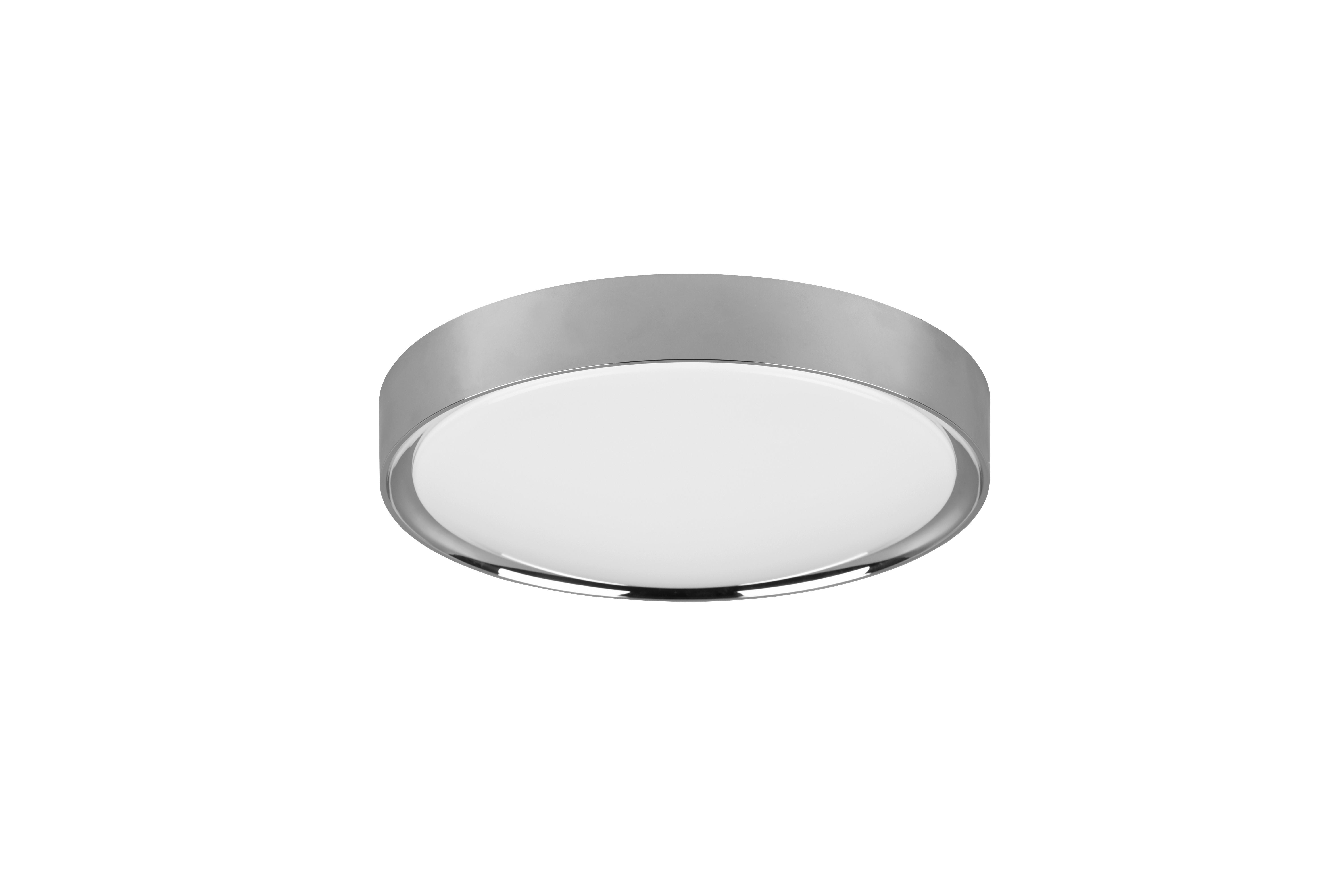 LED-Deckenleuchte Clarimo Ø 33 cm, 1-Flammig, Rund - Weiß, Basics, Kunststoff (33/9cm) - Trio Leuchten