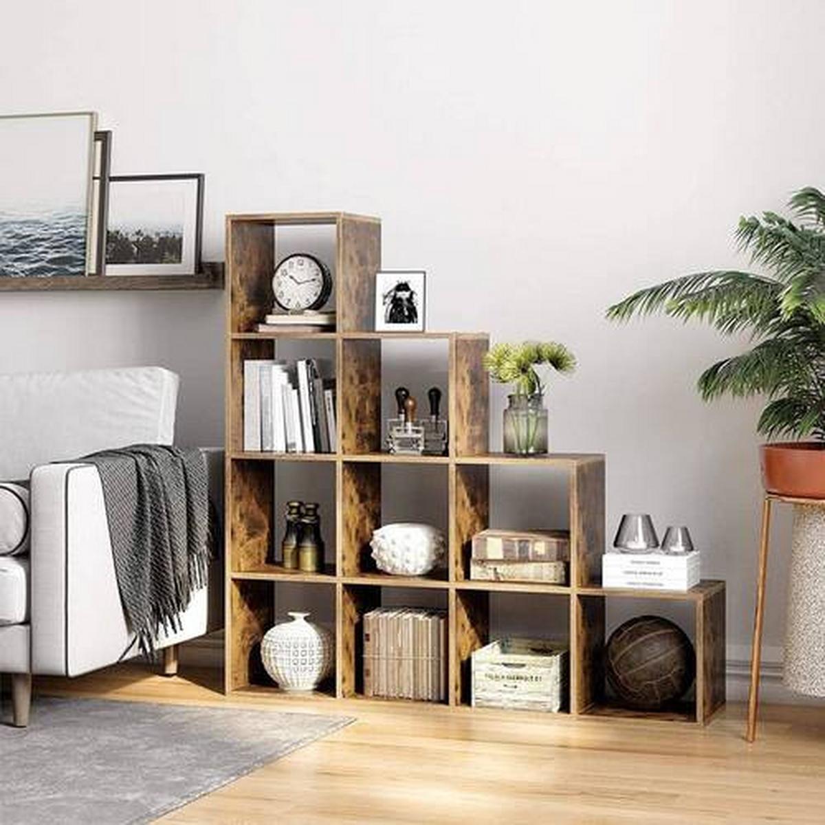 Raumteiler Iron B: 129,5 cm Braun - Braun/Baltimorefarben, Basics, Holzwerkstoff (129,5/129,5/29cm) - Boxxx