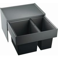 Odpadkový kôš Blanco SELECT II 60/2 - sivá/antracitová, kov/plast (56,8/36,1/40cm) - Blanco