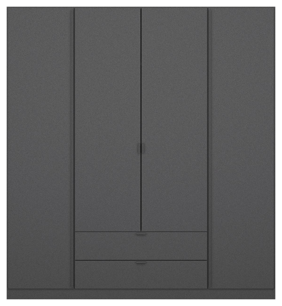DREHTÜRENSCHRANK Style-Up Grau B: 181cm - Grau, MODERN, Holzwerkstoff (181/197/54cm) - Rauch Möbel
