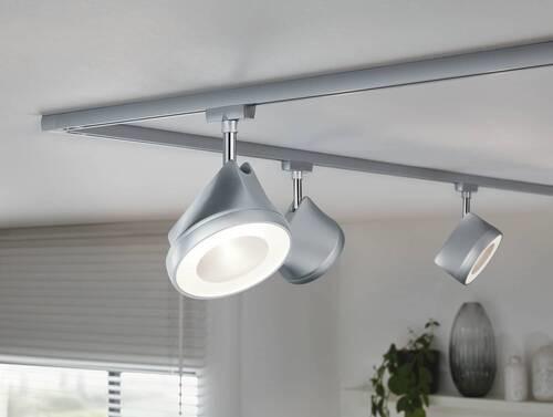 Schienensystem Strahler 95446 In Chromfarben, Rund - Chromfarben, Design, Metall (12,3/19,1cm) - Paulmann