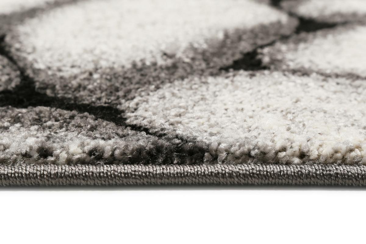 Webteppich Stony Island Grau 160x225 Cm - Silberfarben/Schwarz, Design, Textil (160/225cm) - WECON HOME
