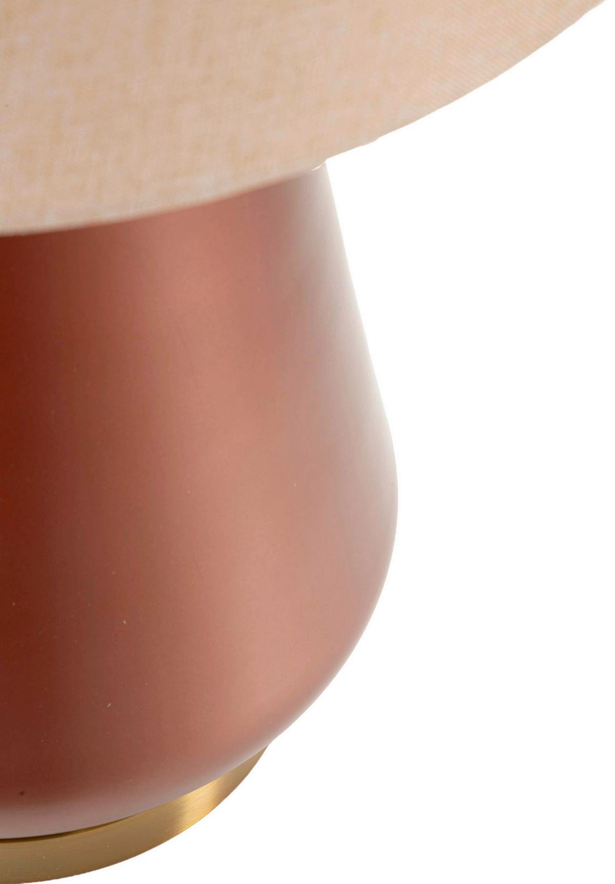 Tischleuchte Rosenthal C Braun, Goldfarben B: 35,5 cm - Goldfarben/Braun, Basics, Glas/Textil (35.5/65/35.5cm)