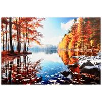 Leinwandbild Chloe - Multicolor/Naturfarben, KONVENTIONELL, Holz/Textil (116/78/2,3cm) - Luca Bessoni