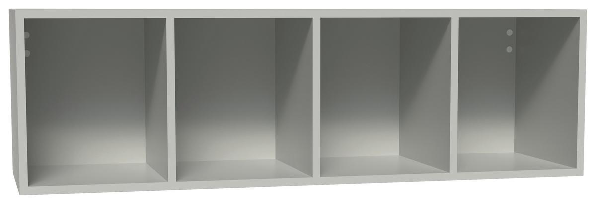 Wandregal Las Vegas Seidengrau B: 120 cm - Grau, MODERN, Holzwerkstoff (120/36/37cm) - Vertico