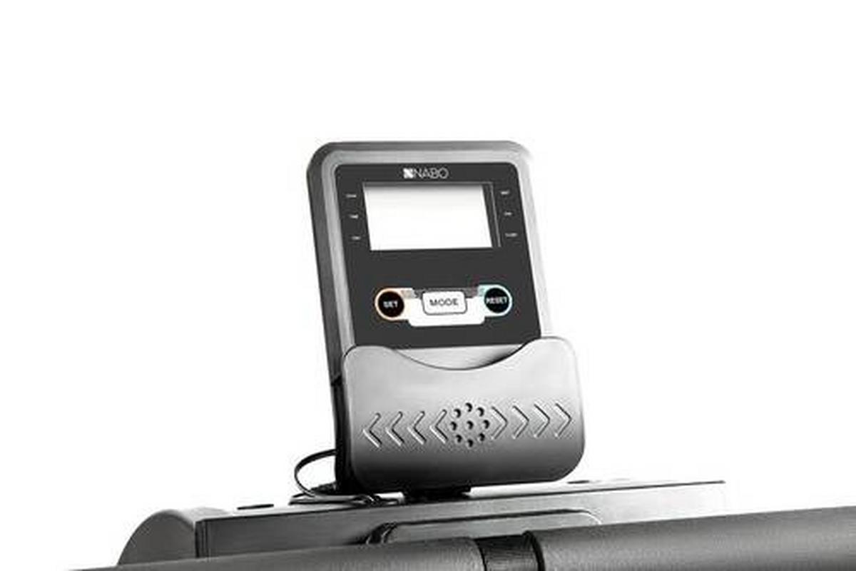 Rudergerät Rg 1000 Klappbar mit Transportrollen - Schwarz, KONVENTIONELL, Kunststoff/Metall (197,7/45/72,9cm) - Nabo