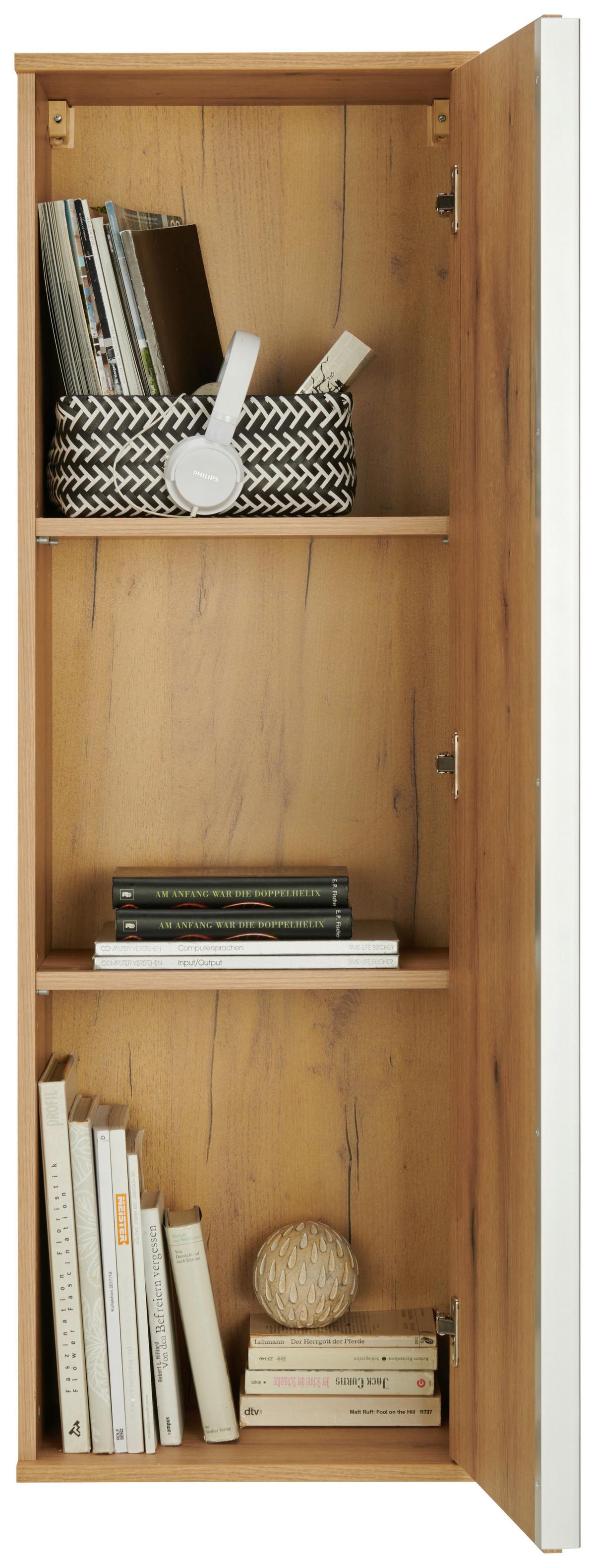 ZÁVĚSNÁ SKŘÍŇKA POWER - barvy dubu, Moderní, kompozitní dřevo (42,2/129,8/32cm)