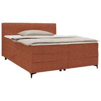 Boxspringová postel BARI 160/200, terakotová - černá/terracotta, Konvenční, kov/textil (160/200cm) - Mömax