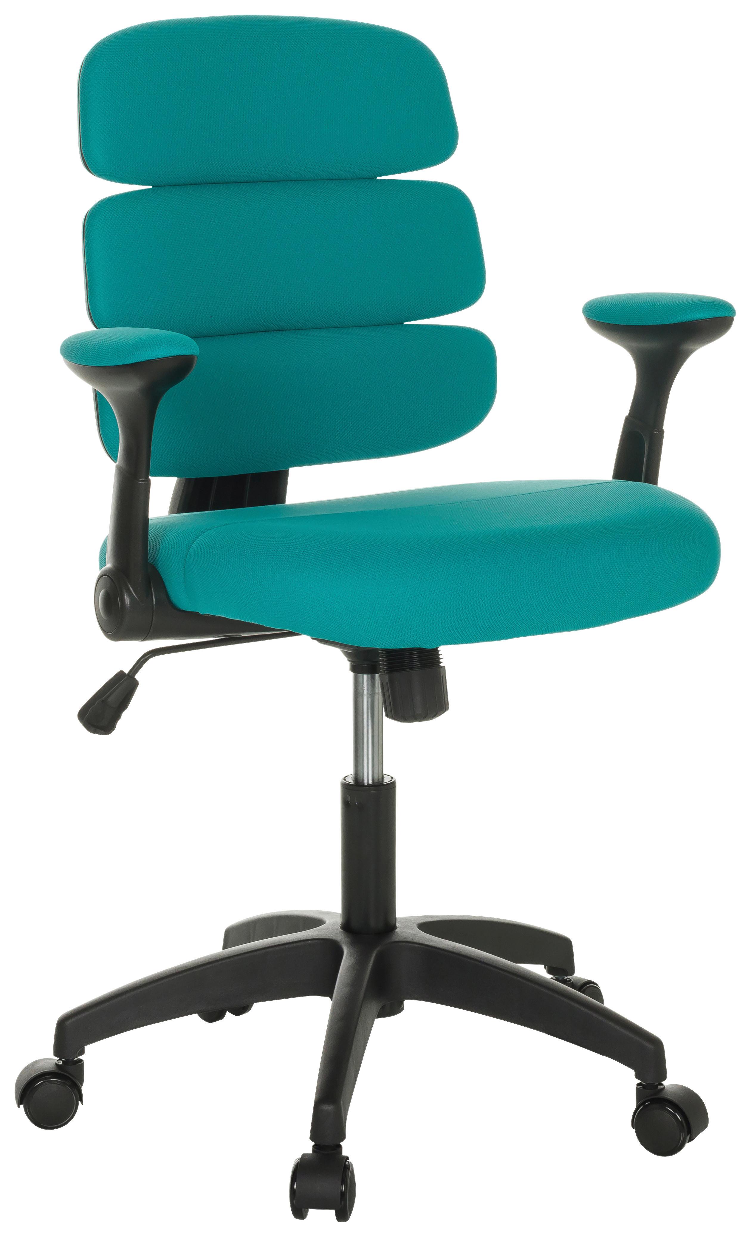 Jugenddrehstuhl Kid Ergolino B - Blau/Schwarz, Basics, Kunststoff/Textil (62/86-97/62cm) - MID.YOU