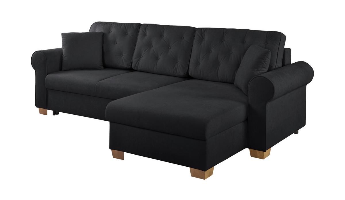 Ecksofa Arles Anthrazit 75 S: 266x161 Cm - Anthrazit/Buchefarben, Design, Textil (266/161cm) - MID.YOU