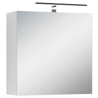 Spiegelschrank Spree B: 60cm Weiß - Weiß, MODERN, Glas/Holzwerkstoff (60/60/20cm) - MID.YOU