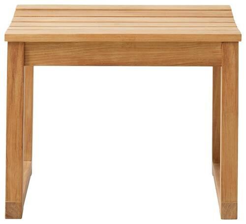 Hocker Vega Garten - Naturfarben, Design, Holz (55/43/40cm) - MID.YOU