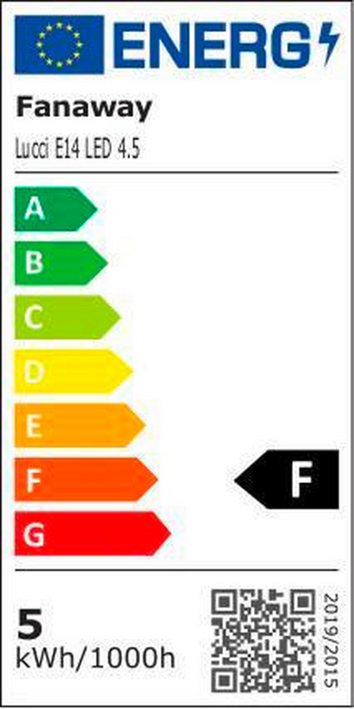 Deckenventilator Fanaway Schwarz 4-Flügel, LED-Leuchte - Transparent/Schwarz, LIFESTYLE, Kunststoff/Metall (122/50cm) - P & B