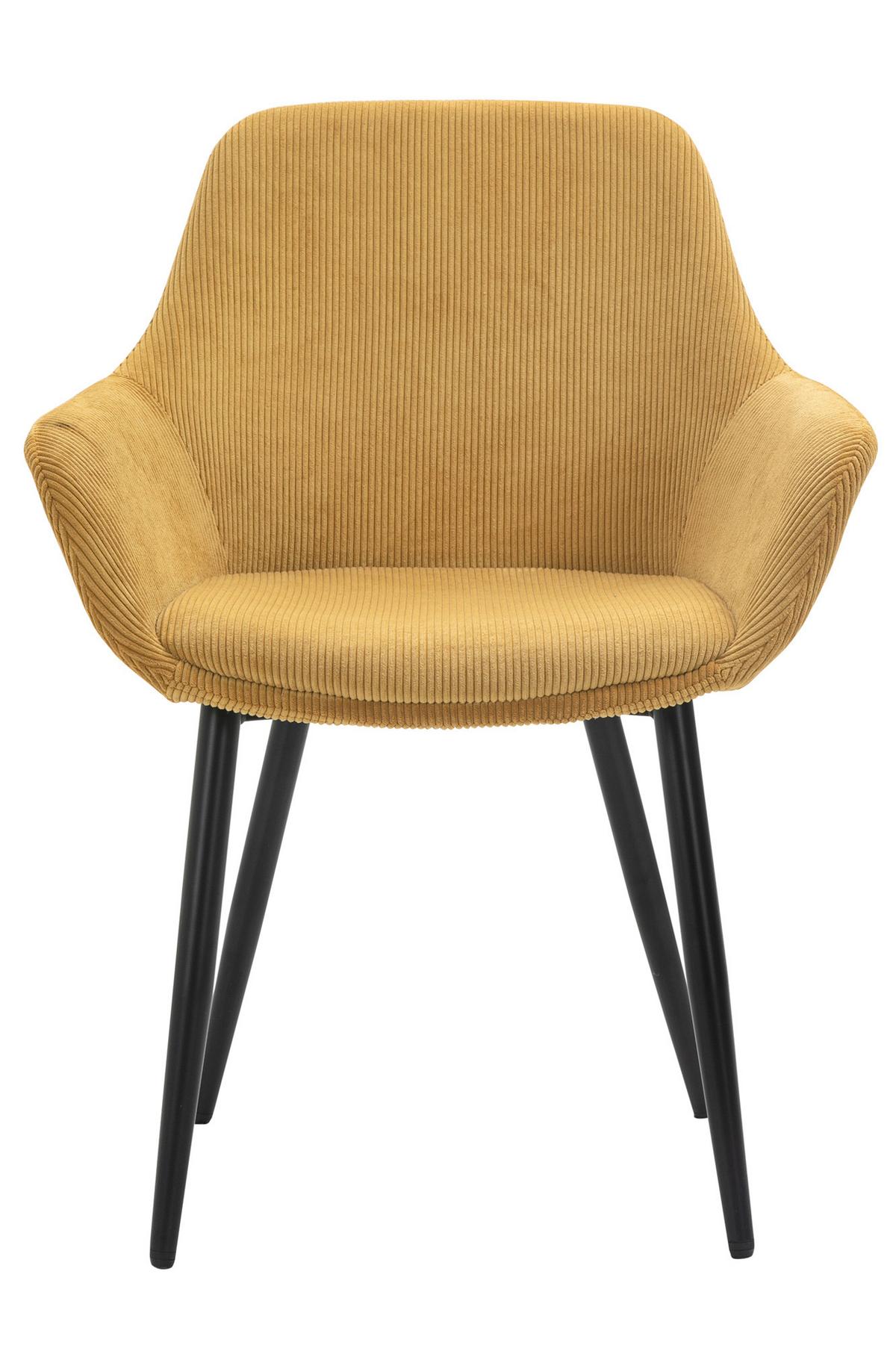 Tischgruppe Naturfarben/Gold L: 160 cm - Goldfarben/Naturfarben, MODERN, Holz/Textil (160/85/76,5cm) - Livetastic