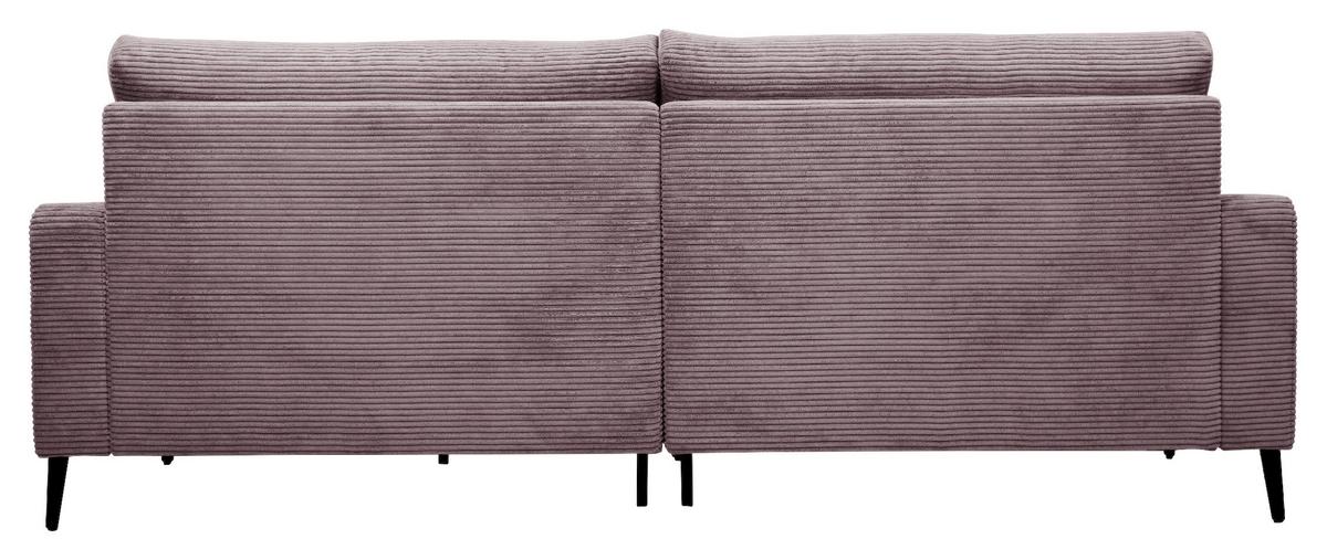 Univerzálna sedačka CORA, staroružový menčester - čierna/staroružová, Modern, kov/drevo (223/86/161cm) - Mömax