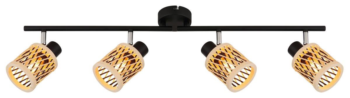 STRAHLER Mali - Schwarz/Naturfarben, Natur, Holz/Metall (70/8,5/19cm) - Globo
