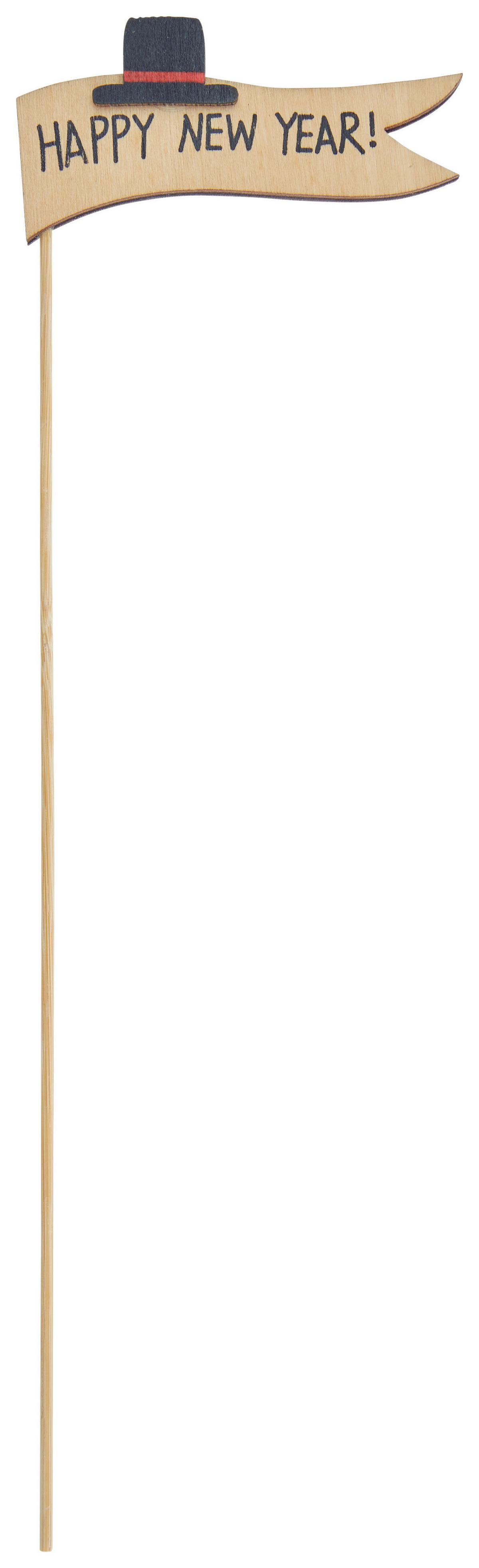 Fahnenpicker Dana - Naturfarben, KONVENTIONELL, Holzwerkstoff (8/28cm) - Luca Bessoni