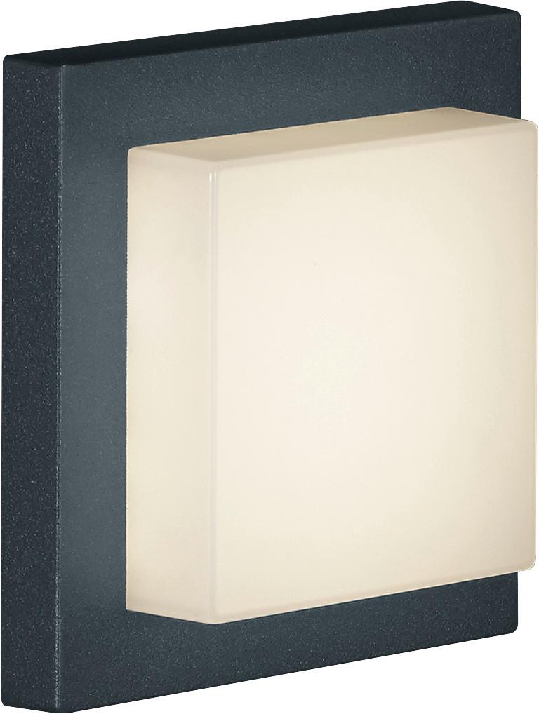 Led Außenleuchte Hondo 25 W Metall/Aluminium,deckenmontage - Anthrazit/Weiß, KONVENTIONELL, Kunststoff/Metall (14/6,5/14cm)