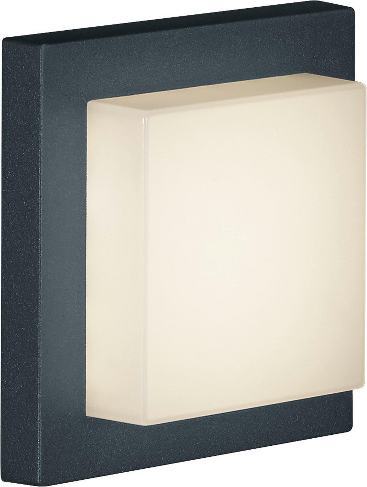 Led Außenleuchte Hondo 25 W Metall/Aluminium,deckenmontage - Anthrazit/Weiß, KONVENTIONELL, Kunststoff/Metall (14/6,5/14cm)