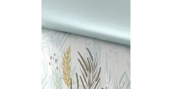 Bettwäsche 140x200 Cm Irina Satin, Grün - Grün, ROMANTIK / LANDHAUS, Textil (140/200cm) - James Wood