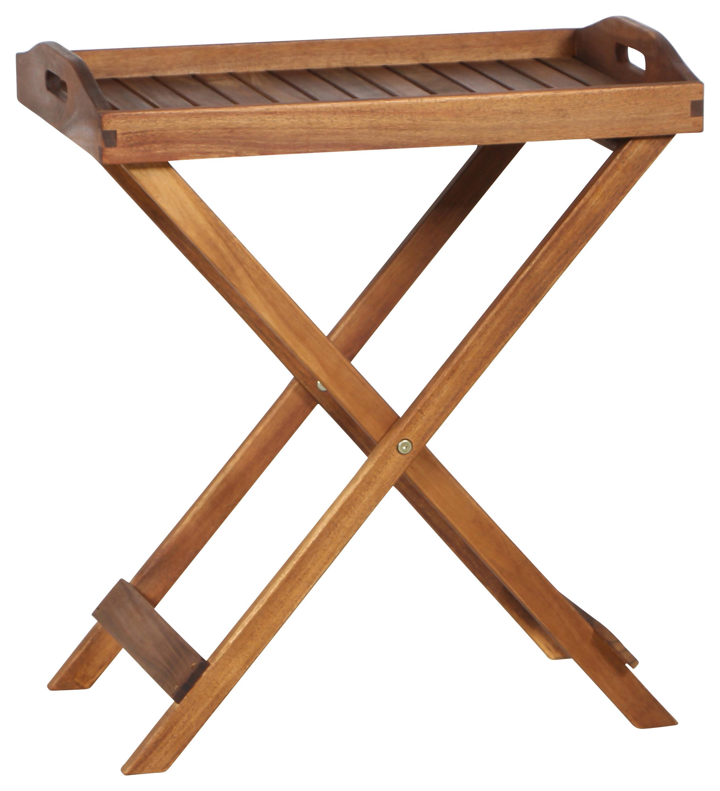 Gartentisch Klappbar Akazienholz L 60 Cm - Akaziefarben, MODERN, Holz (60/40,5/66,5cm) - Siena Garden