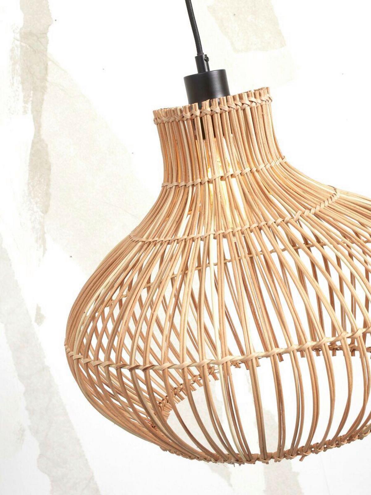 Hängeleuchte Kalahari Naturfarben B: 42 cm - Naturfarben, Trend (42/42/35cm) - Good & Mojo