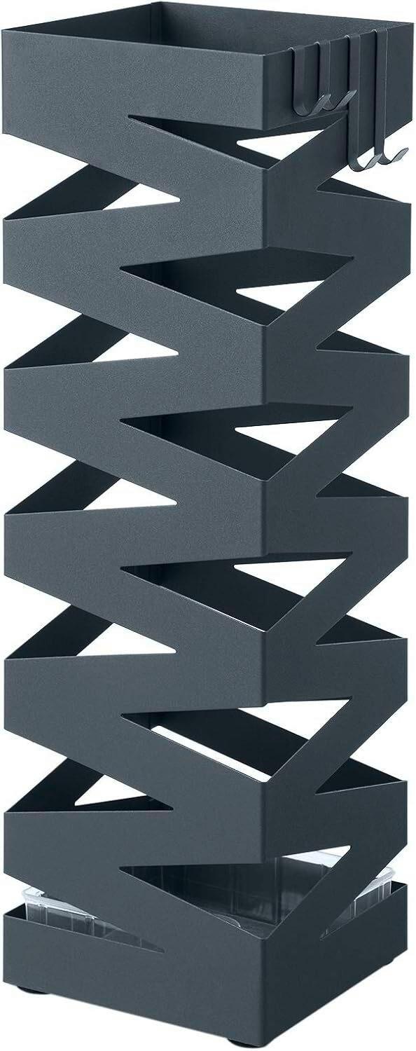 Schirmständer Grau B: 15,5 cm - Grau, Basics, Metall (15,5/49/15,5cm)