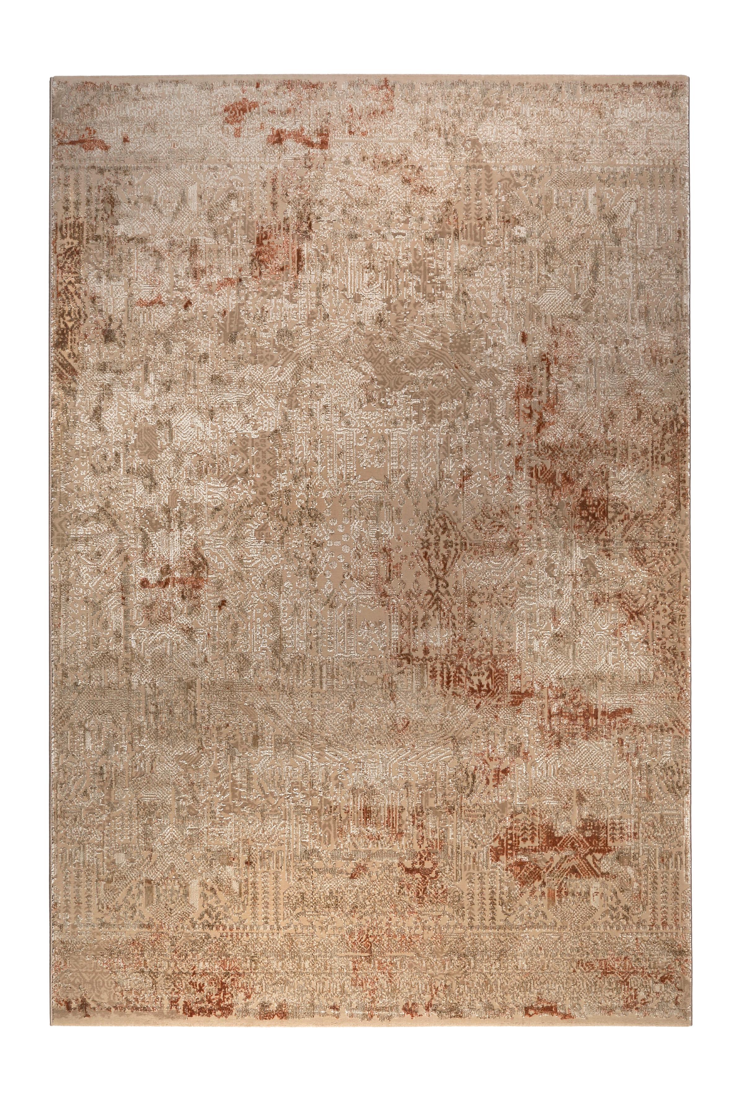 Vintage-Teppich Rococo Sandfarben 133x200 cm - Sandfarben/Rostfarben, LIFESTYLE, Textil (133/200cm) - WECON HOME