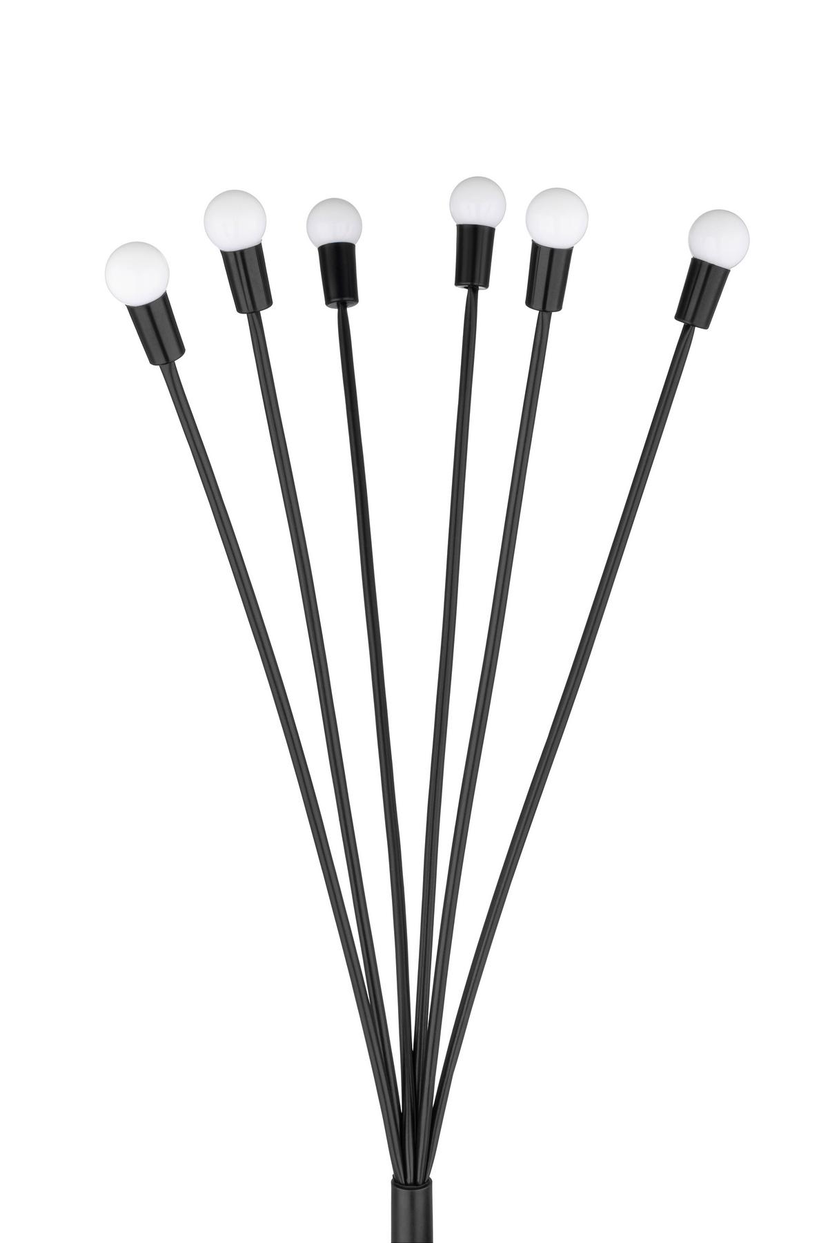 Solarleuchte Kalinda - Edelstahlfarben/Weiß, Basics, Kunststoff/Metall (67,5cm) - Homezone