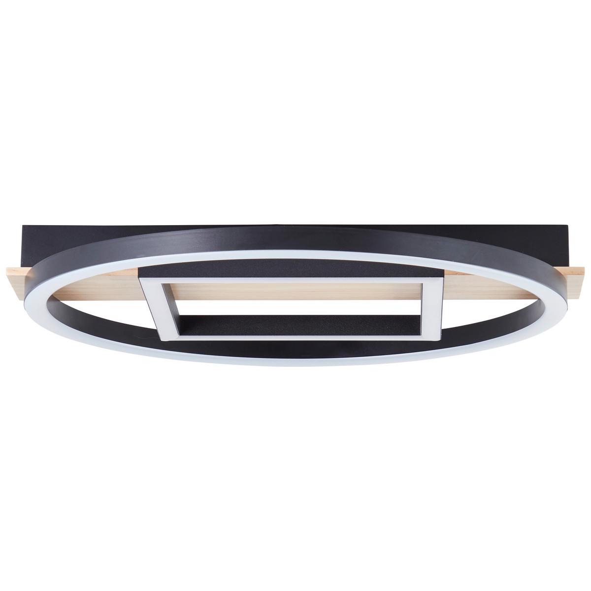 LED-Paneel G99928a76 Maureen - Schwarz/Braun, Design, Holz/Kunststoff (5/39/37cm) - Brilliant