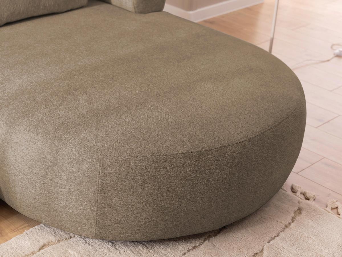 Ecksofa Ferro Braun S: 256x156 cm - Schwarz/Braun, Design, Textil (256/156cm) - Livetastic