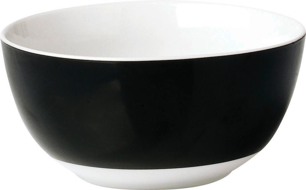Müslischalenset Schwarz Weiß 6-teilig D: 14 cm - Schwarz/Weiß, Basics, Keramik (14/6cm) - Van Well