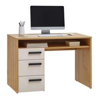 PÍSACÍ STÔL CASA MIA - kašmírová/antracitová, Konventionell, kov/kompozitné drevo (110cm)