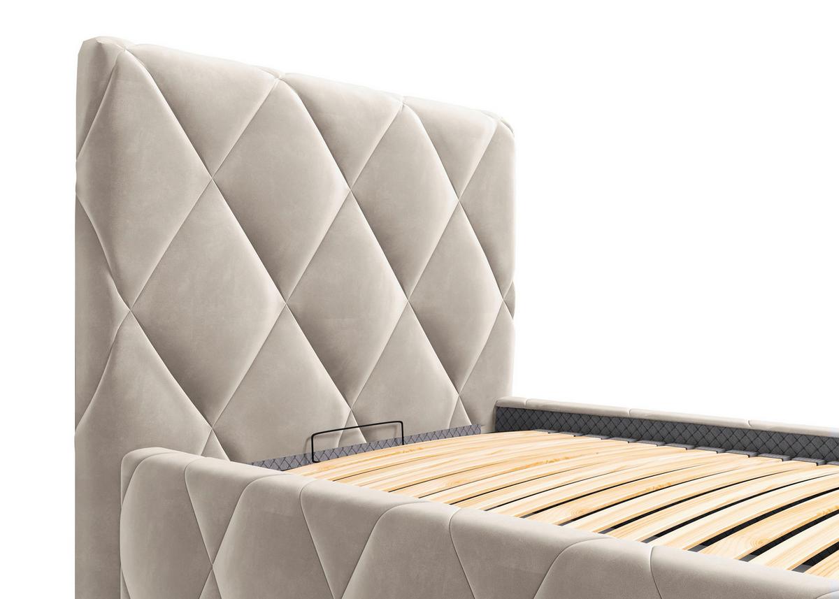 Polsterbett Trivio 100x200 Cm Cappuccino - Cappuccino, MODERN, Holz/Holzwerkstoff (100/200cm) - MID.YOU