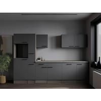 Küchenleerblock Oliver Grau, Eiche Dekor B: 310 Cm - Eichefarben/Grau, Design, Holzwerkstoff (310cm) - Respekta