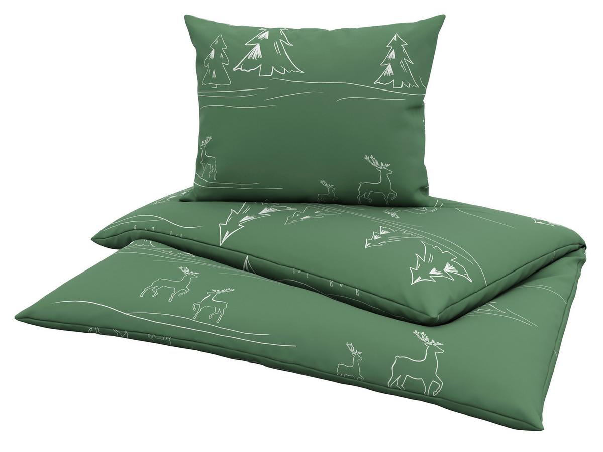 Bettwäsche Lappland - Grün, MODERN, Textil - Luca Bessoni