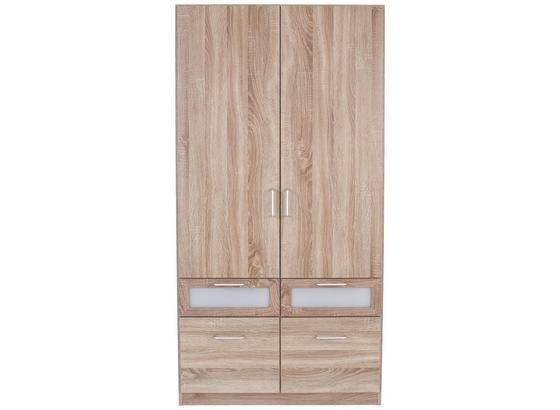 Ruhásszekrény Nagold - konvencionális, üveg/faanyagok (91/197/54cm) Ruhásszekrény Nagold - konvencionális, üveg/faanyagok (91/197/54cm)
