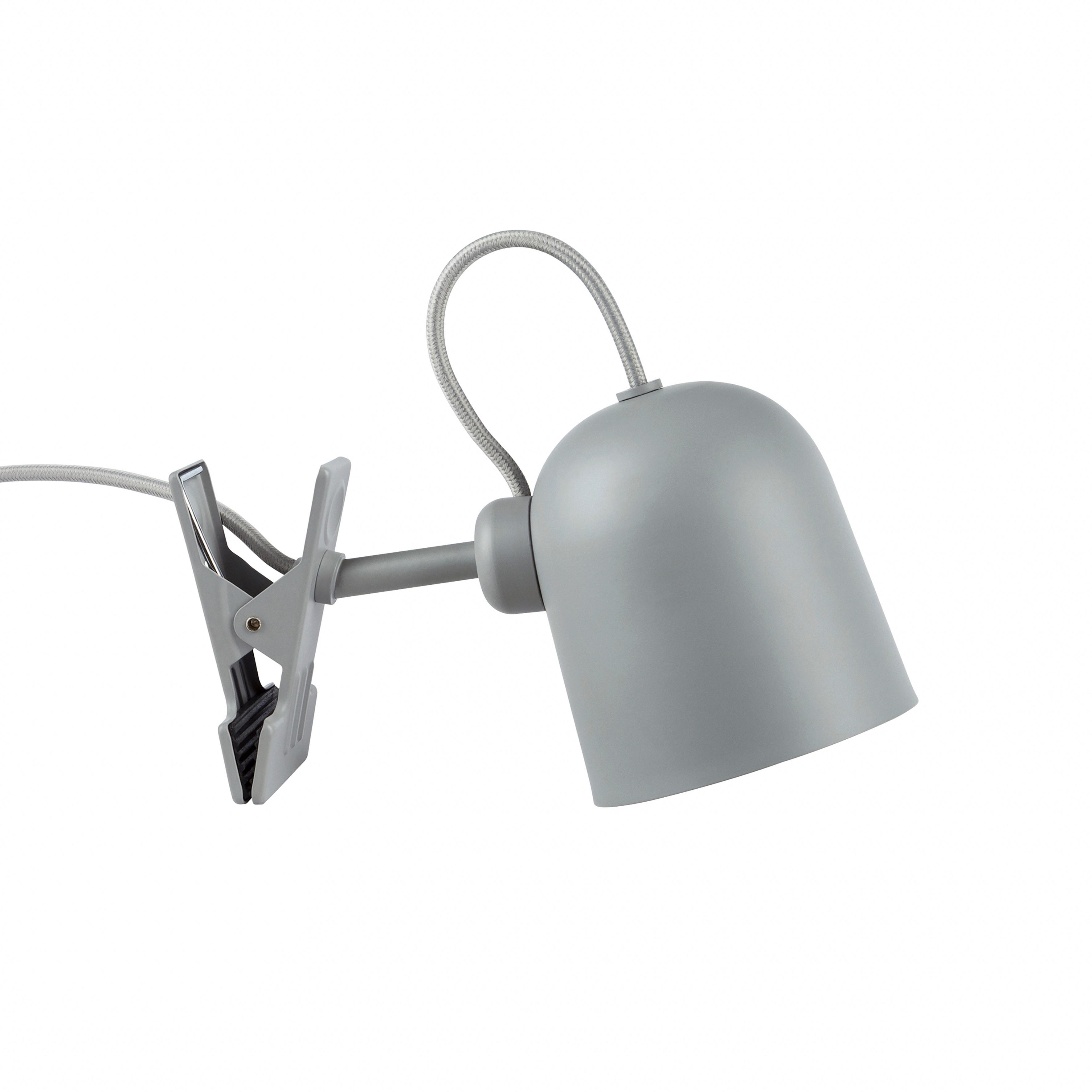 Klemmleuchte Angle Grau Weiß D: 10 Cm - Weiß/Grau, Design, Metall (10/12,4cm) - Nordlux
