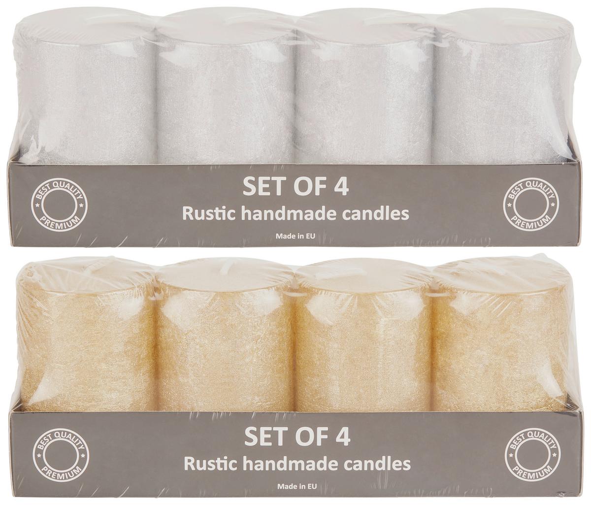 Tömbgyertya Dila - ezüst/arany, Basics - Luca Bessoni