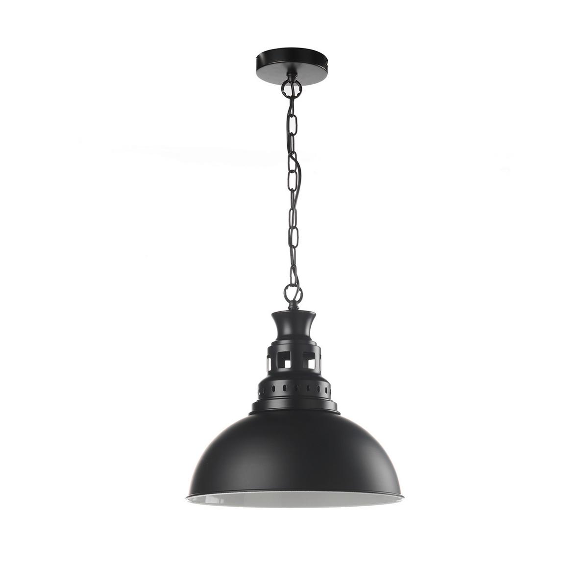 Hängeleuchte 4832/sn - Schwarz/Weiß, Basics, Metall (36/110cm)