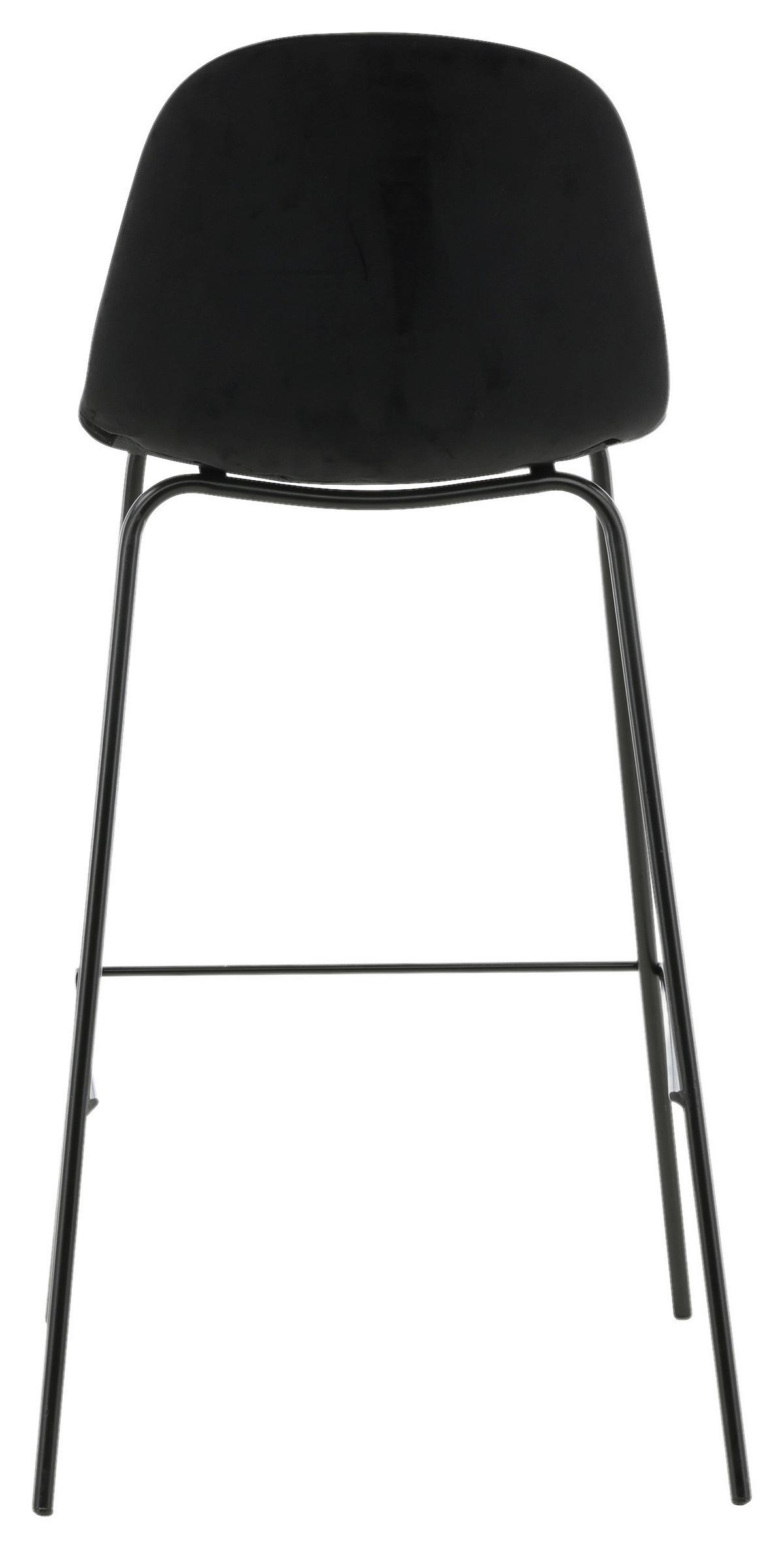 Barhocker-Set Polar - Schwarz, Design, Textil/Metall (41.5/105/43cm) - Livetastic