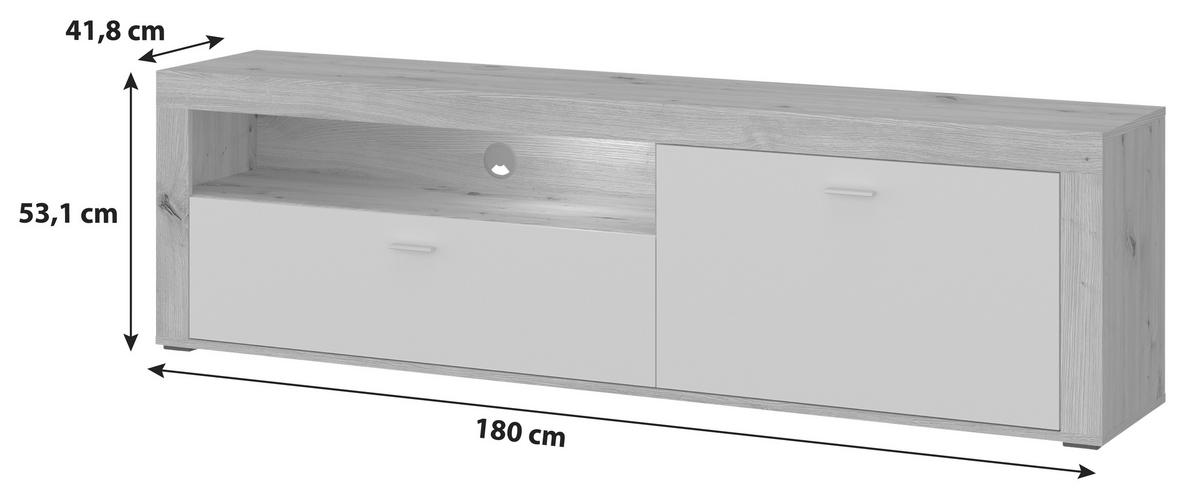 TV-Element Canberra - MODERN, Holzwerkstoff (180/53,1/41,8cm)