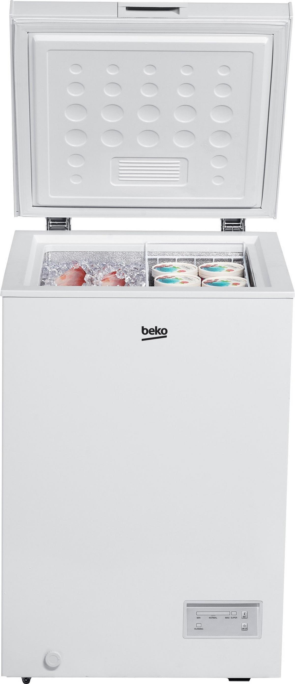 Gefriertruhe CF100EWN Nutzinhalt ca. 98 L, EEKL: E - Weiß, Basics (54,5/84,5/54,5cm) - Beko