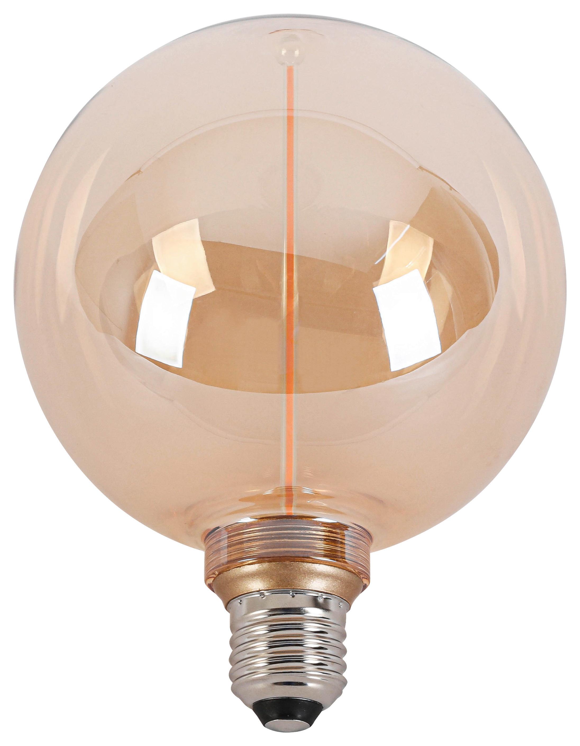 LED ŽIAROVKA C82222MM - jantárová, Konventionell, kov/sklo (12,5/16,6cm) - Modern Living