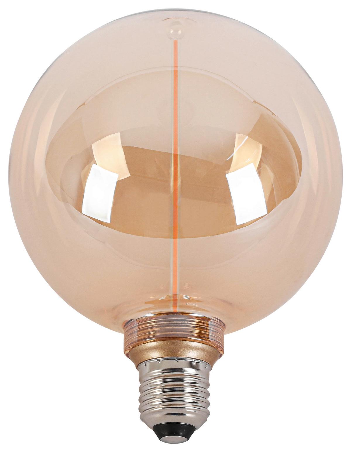 LED ŽIAROVKA C82222MM - jantárová, Konventionell, kov/sklo (12,5/16,6cm) - Modern Living