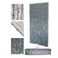 Outdoorvorhang 965-90200 - Grau, Basics, Kunststoff (90/200cm)